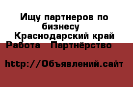 Ищу партнеров по бизнесу - Краснодарский край Работа » Партнёрство   